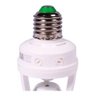 Bocal Soquete para Lâmpada E27 Com Sensor de Presença Movimento 360º Bivolt - 6