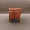 Ver mais imagens de Puff Banqueta Fênix Baú Mesa Design Moderno Laranja Terracota