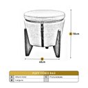 Ver imagem 3 de Puff Banqueta Fênix Baú Mesa Design Moderno