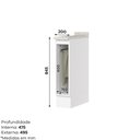 Ver imagem 3 de Balcão Porta Toalha 20 cm com Tampo para Cozinha Amy Casa 812