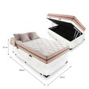 Ver imagem 2 de Cama Box Baú Solteiro Branco com Colchão Pillow Angel Molas Ensacadas