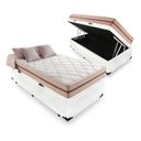 Ver imagem 1 de Cama Box Baú Solteiro Branco com Colchão Pillow Angel Molas Ensacadas