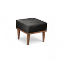 Ver imagem 2 de Puff Banqueta Madeira Maciça Maya Luxo Preto