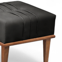 Ver imagem 4 de Puff Banqueta Madeira Maciça Maya Luxo Preto
