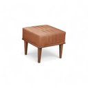 Ver imagem 2 de Puff Banqueta Madeira Maciça Maya Luxo Laranja Terracota
