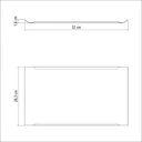 Ver imagem 3 de Bandeja Tramontina Quadrata Retangular em Aço Inox Alto Brilho 32 X 28 Cm Tramontina