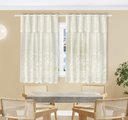Ver imagem 4 de Cortina Renda Cozinha Tulipa Bege 2,00larg X 1,30alt