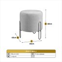 Ver imagem 3 de Puff Banqueta 45x50cm Mali Luxo