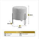 Ver imagem 3 de Puff Banqueta 45x50cm Mali Luxo