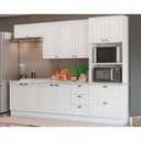 Ver imagem 1 de Kit de Cozinha Modulada 7 Peças Americana (2 Aéreos. 2 Balcões, 1 Paneleiro, 2 Complemento)