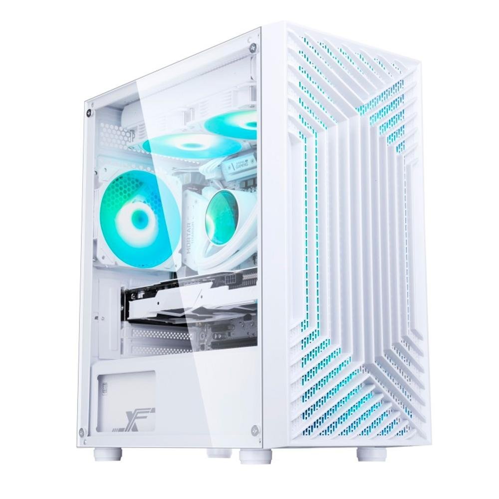 Gabinete Liketec Gamer Orbital Snow Rgb 3x Fan Rgb M-atx