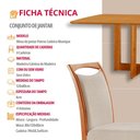Ver imagem 7 de Mesa Patros Tampo 120cm Laminado Barril com 4 Cadeiras Munique Moderna Mobília