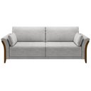 Ver imagem 6 de Sofá Living 3 Lugares 222cm Pés Madeira Roya M22 Veludo Cinza - Mpozenato