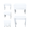 Ver imagem 3 de Mesa Escrivaninha Escritório para Notebook Dobrável Home Office - Cor Branco