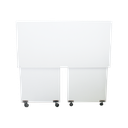 Ver imagem 4 de Mesa Escrivaninha Escritório para Notebook Dobrável Home Office - Cor Branco