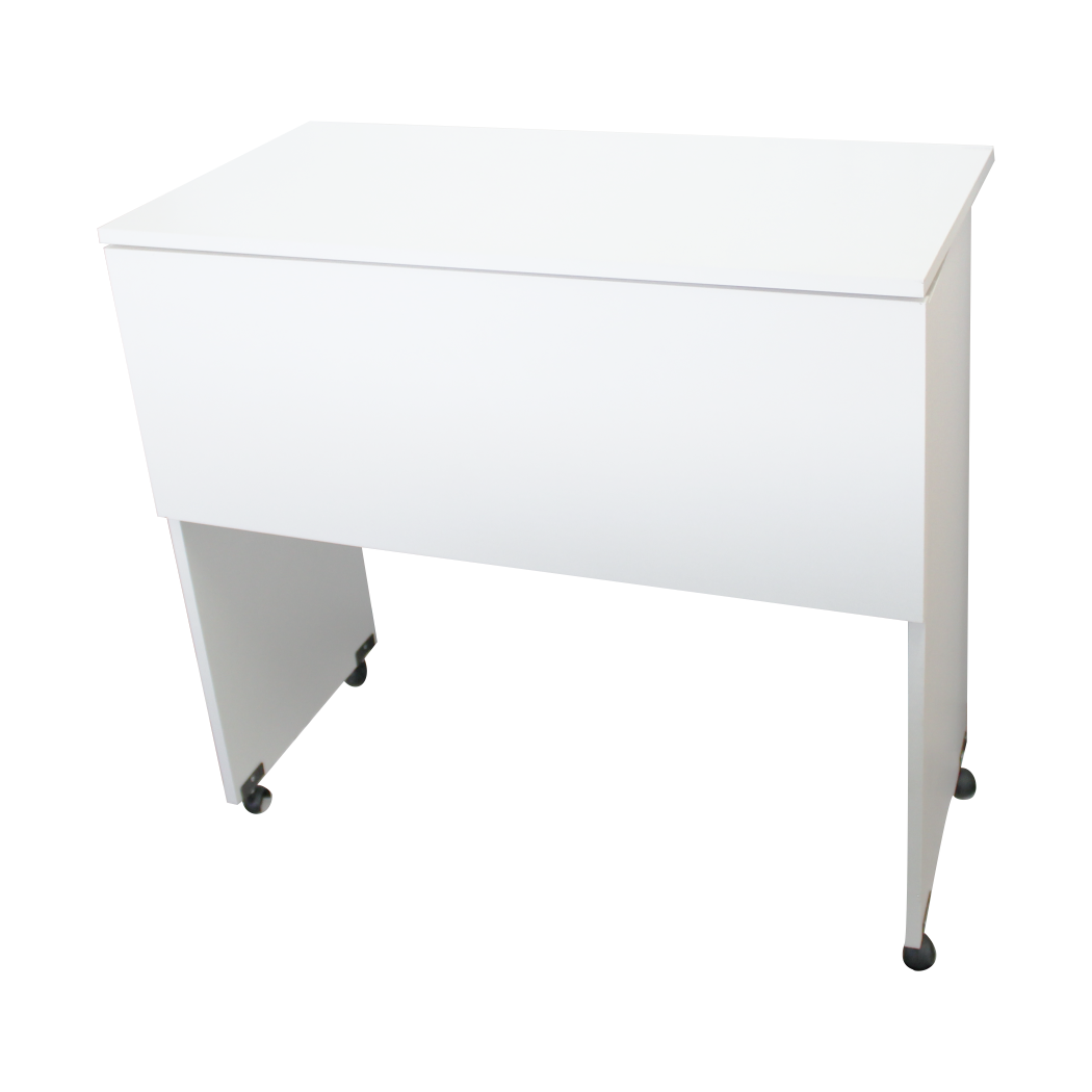 Mesa Escrivaninha Escritório para Notebook Dobrável Home Office - Cor Branco - 5