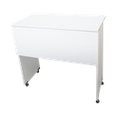 Ver imagem 5 de Mesa Escrivaninha Escritório para Notebook Dobrável Home Office - Cor Branco