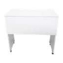 Ver imagem 1 de Mesa Escrivaninha Escritório para Notebook Dobrável Home Office - Cor Branco