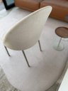 Ver imagem 4 de Jogo 2 Cadeiras de Jantar Moderna Tecido Boucle Off White