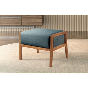 Puff Banqueta Madeira Maciça Gael Luxo