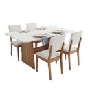 Ver imagem 1 de Conjunto Sala de Jantar Mesa 1,20m Maira 4 Cadeiras Linda Viero