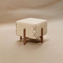 Ver imagem 1 de Puff Banqueta Madeira Maciça Eros Luxo