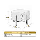 Ver imagem 3 de Puff Banqueta Madeira Maciça Eros Luxo