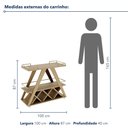Ver imagem 3 de Carrinho Bar Taj Fit - Cor: Álamo