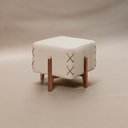 Ver imagem 1 de Puff Banqueta Madeira Maciça Eros Luxo