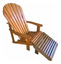 Ver imagem 1 de Cadeira Adirondack com Peseira Jardim Externa Pavão Piscina Verniz Adirondack