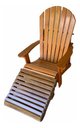 Ver imagem 2 de Cadeira Adirondack com Peseira Jardim Externa Pavão Piscina Verniz Adirondack