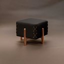 Ver imagem 1 de Puff Banqueta Madeira Maciça Eros Luxo