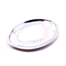Bandeja Oval em Ferro Polido Elipse 22x31cm - 1