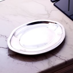 Bandeja Oval em Ferro Polido Elipse 22x31cm - 3