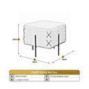 Ver imagem 3 de Puff Banqueta 45cm X 45cm Eros Luxo