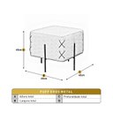 Ver imagem 3 de Puff Banqueta 45cm X 45cm Eros Luxo