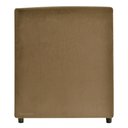 Ver imagem 2 de Puff Cubo Poptem Quadrado Suede Madeira Sala Bege Pergaminho