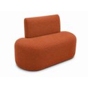 Ver imagem 6 de Sofá Fit 120cm 2 Lugares Moderno Sala Consultório:Terra Cota/Bouclé