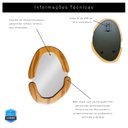 Ver imagem 5 de Espelho Decorativo 35x50cm Carvalho Orgânico