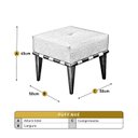 Ver imagem 3 de Puff Banqueta em Madeira Maciça Noé Luxo