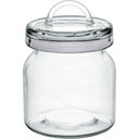 Ver imagem 1 de Pote Hermético de Vidro 500ml Transparente 14x10x10cm Mantimentos Cozinha Tampa