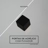Nicho 60x23x18 Freijó com Portas de Acrílico e Puxador - 3