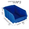 Kit Com 144 Gaveteiros de Plástico Organizador Bin Nº 3 - Azul CaixaPlast - 3