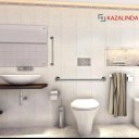 Ver imagem 1 de Barra /corrimão de Apoio 40 Cm para Banheiro Idosos Inox Kzi