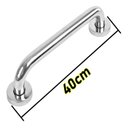 Ver imagem 3 de Barra /corrimão de Apoio 40 Cm para Banheiro Idosos Inox Kzi
