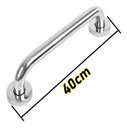 Ver imagem 3 de Barra /corrimão de Apoio 40 Cm para Banheiro Idosos Inox Kzi