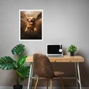 Ver imagem 2 de Quadro Decorativo Cão Labrador Anjo 45x34cm - com Vidro:moldura Branca