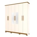 Ver imagem 1 de Guarda Roupa Casal Cover Off White Nature com Espelho - Henn