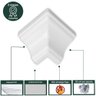 Canto Externo Moldura em PVC 50 UN Zapinplast - Branco Gelo - 5