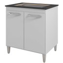 Ver imagem 1 de Balcao 75 Cm com Tampo para Cooktop 4 Bocas 9250 Branco Mobbs